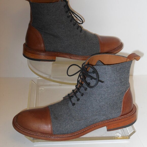 TAFT Jack Boot Handcrafted Leather and Wool Men's Dress Boot Size 9 Medium - Picture 1 of 7